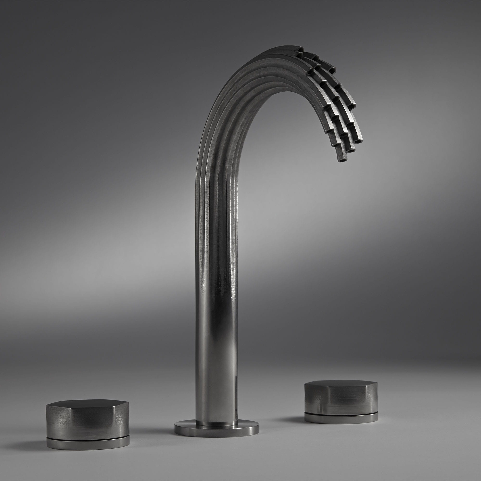 Shadowbrook 2-Handle Widespread 3D Printed Bathroom Faucet with Knob Handles